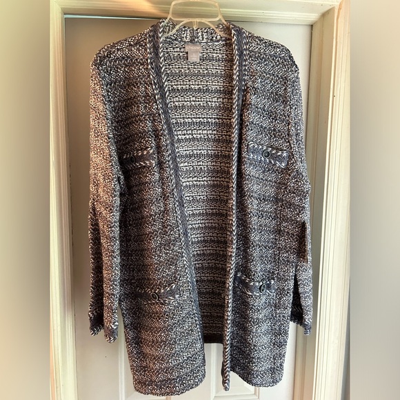 Chico’s Tweed Cardigan - Picture 1 of 4